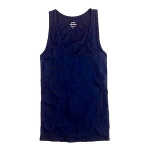 J. Crew Vintage Cotton Tank in Navy